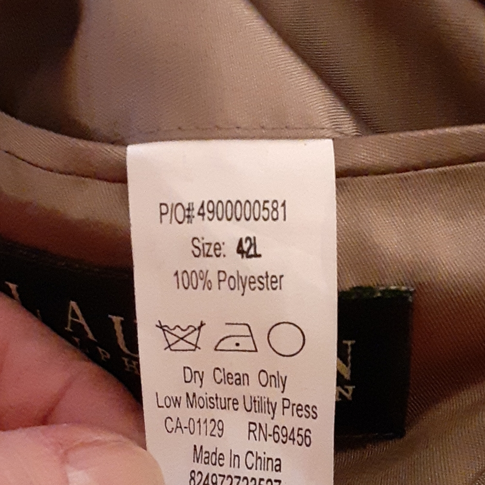 Lauren Ralph Lauren solid tan microfiber sport co… - image 7